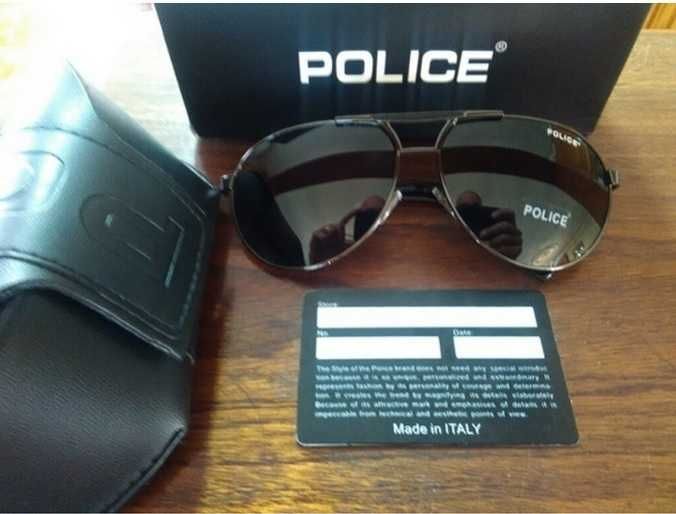 POLICE - Óculos de Sol Polarizados - Pretos - ARTIGO NOVO