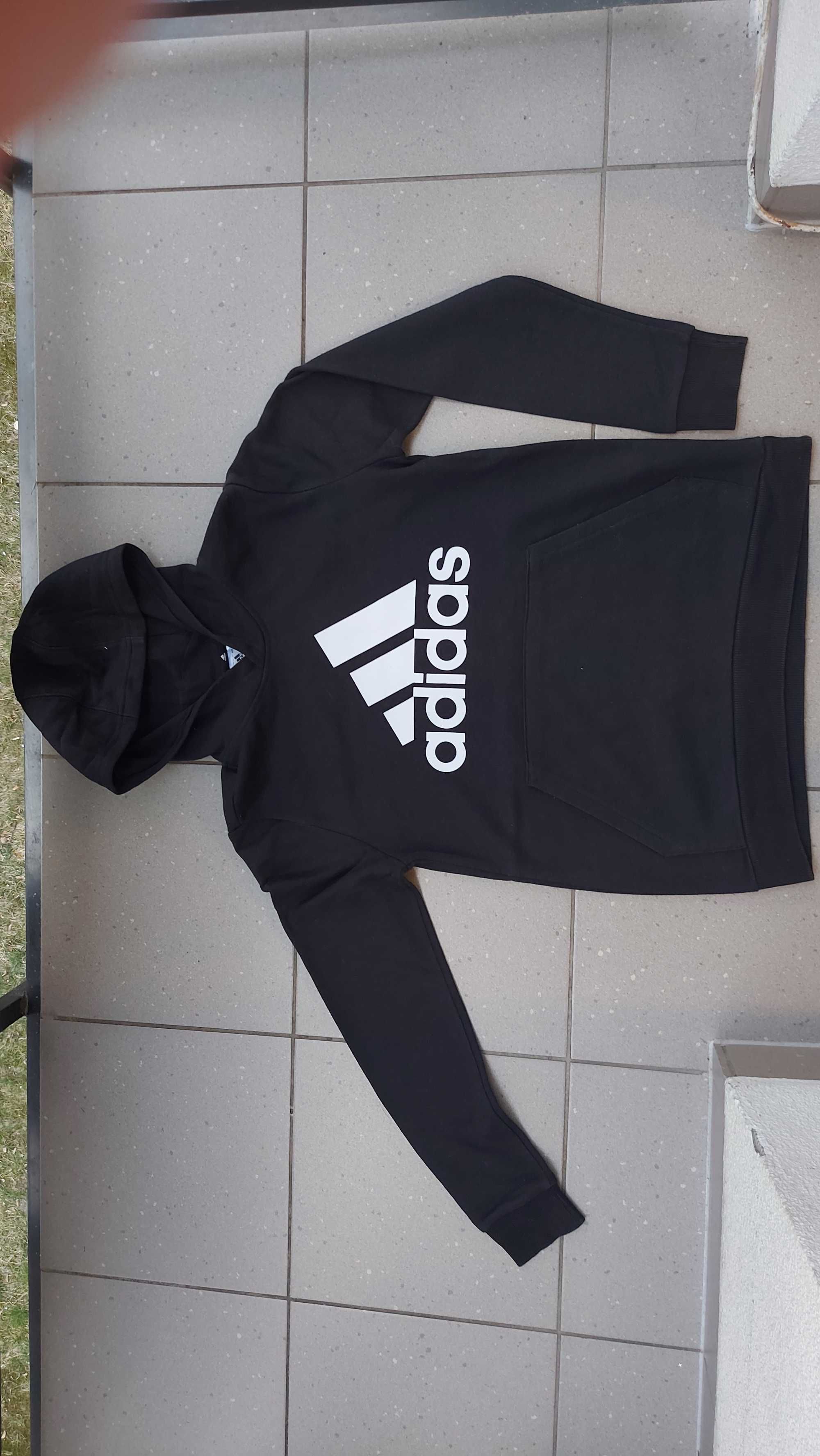 bluza z kapturem kangurka Adidas 13-14 lat 164 db+