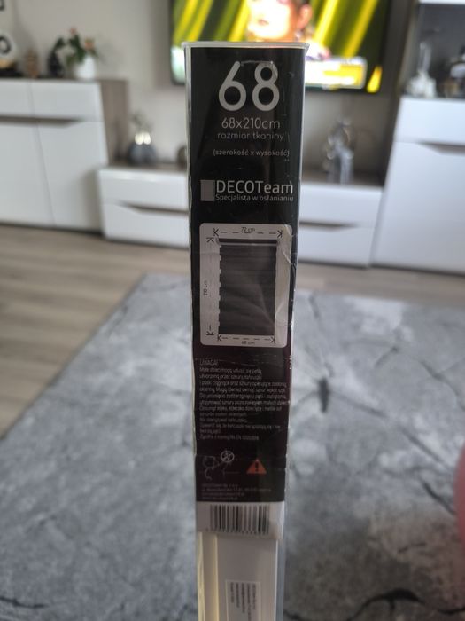 Nowa roleta dzień i noc szara grafit 68x120