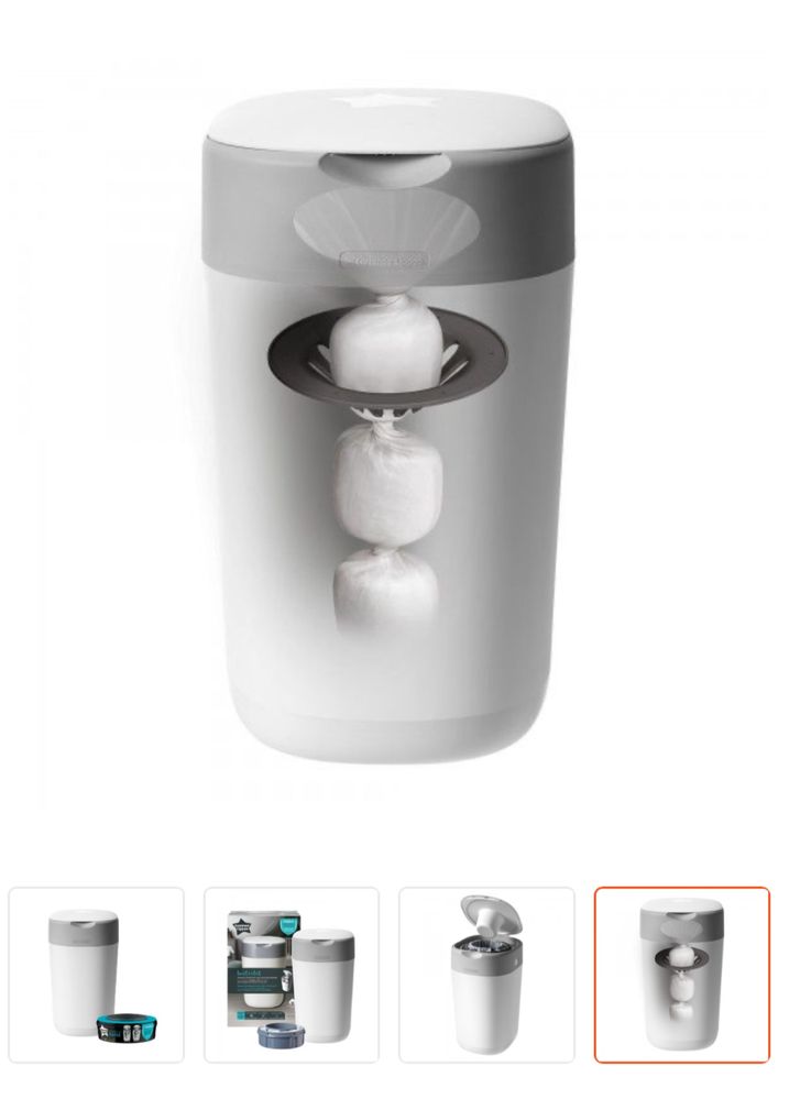 Deposito para frladas , anti cheiro, TOMMEE TIPPEE azul + 9 recargas
