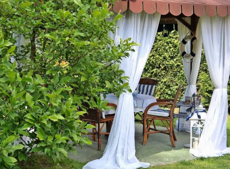 Firana firanka ogrodowa do altanki domku ogrodowego taras nowe