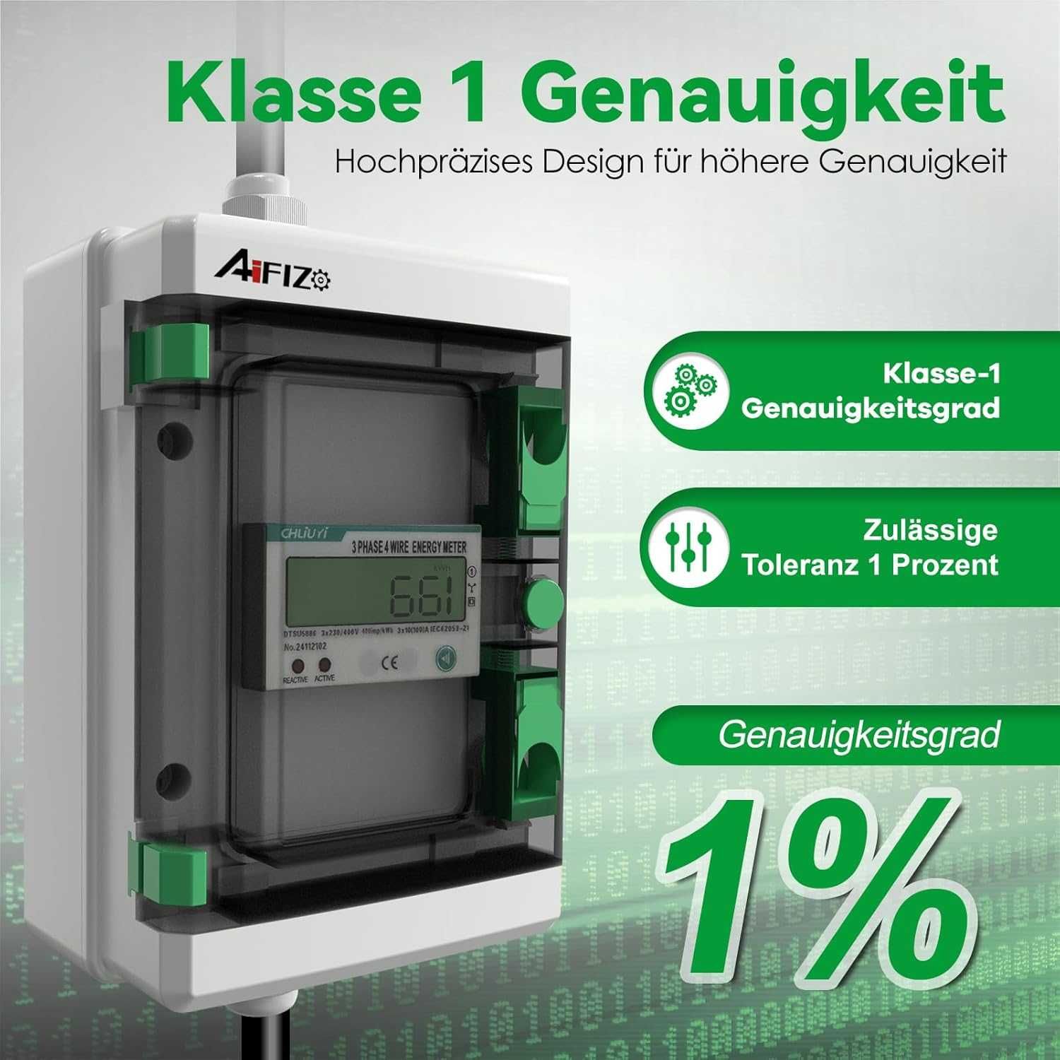Mobilny cyfrowy licznik energii elektrycznej 3-fazowy 16 A 400 V