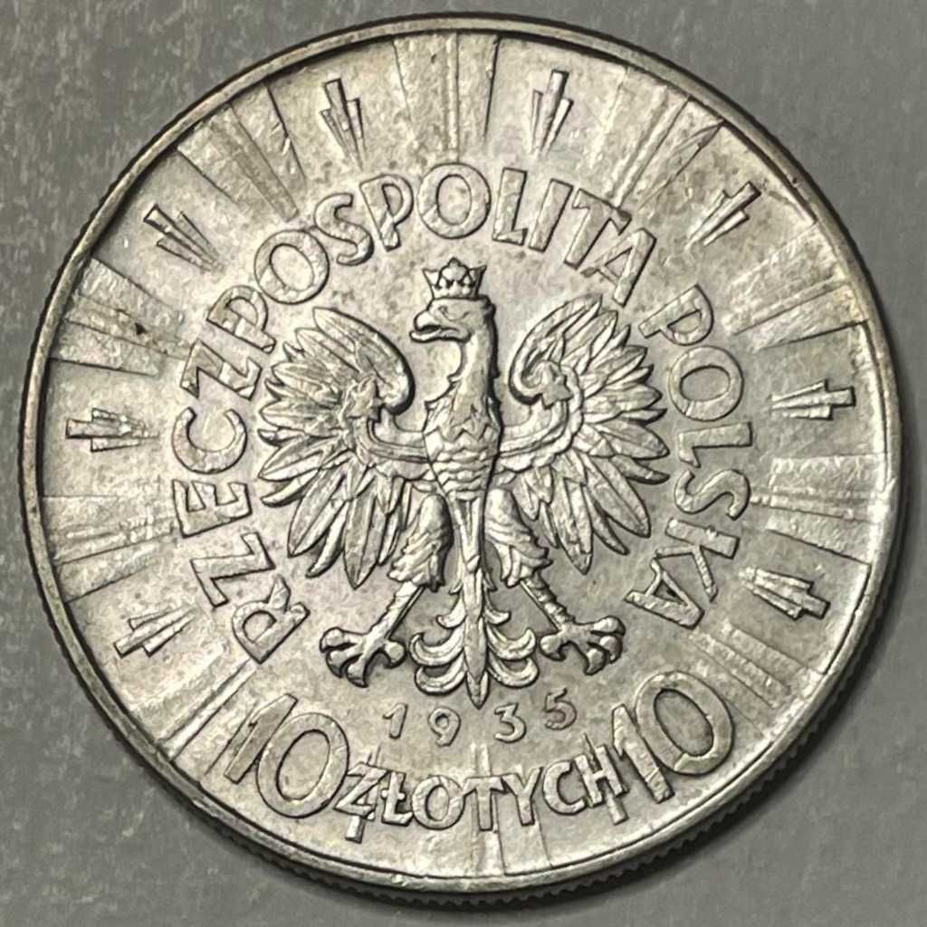 Moneta Polska 10 złotych 1935 Józef Piłsudski