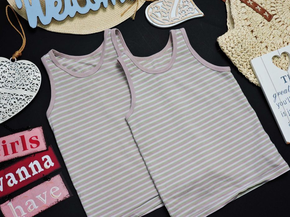 808 - 2 pack podkoszulek basic paski r 128