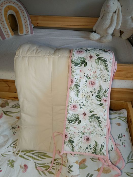 Łóżko łóżeczko dla rodzeństwa dzieci rok po roku podwójne drewno