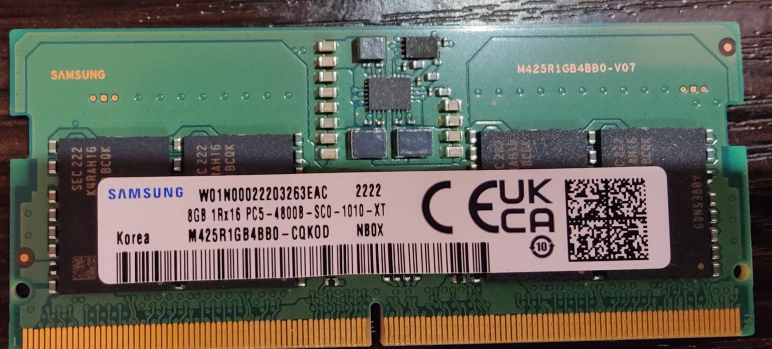 Пам'ять для ноутбука, Samsung DDR5 4800MHz 2x8Gb