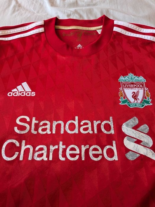 Camisola Liverpool Home 2010/12 - Gerrard Vintage Autêntica
