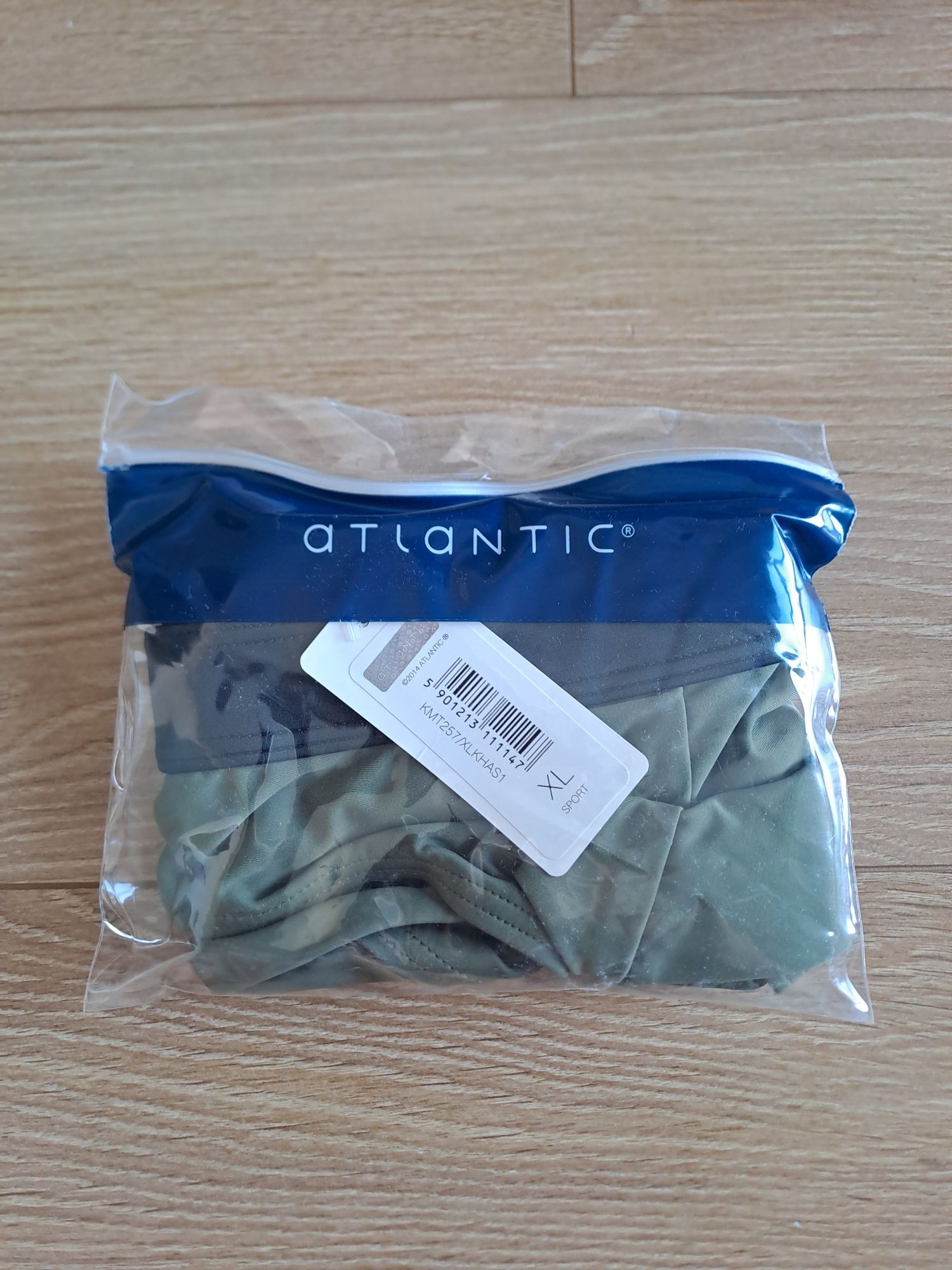 2+1 Kąpielówki męskie Atlantic, rozmiar XL, kolor khaki