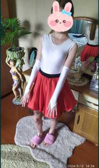 Плаття для виступу на танці (з рукавичками) на дівчинку 11-12 років.