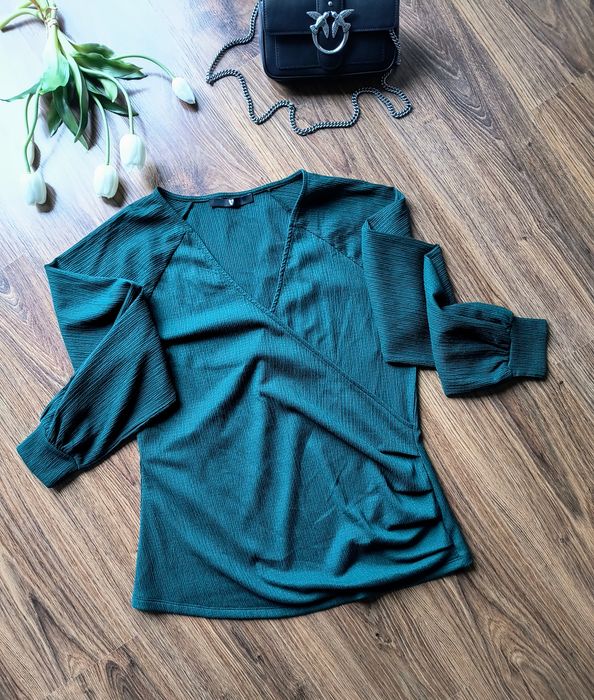 Bluzeczka ciążowa butelkowa zieleń