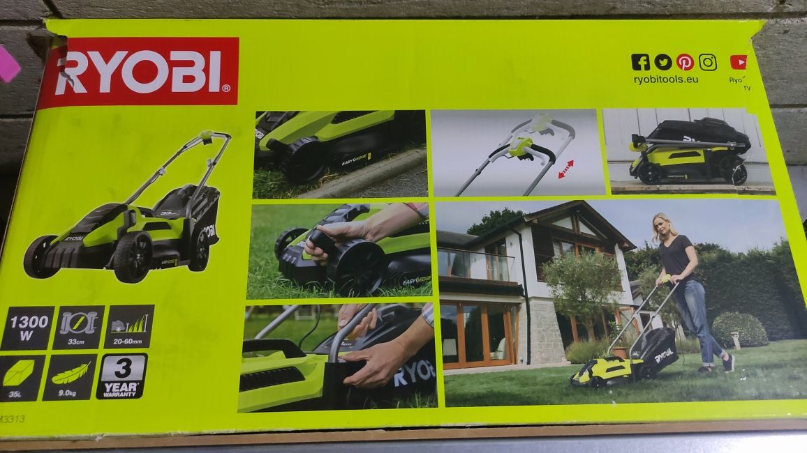Kosiarka elektryczna Ryobi RLM3313 stan idealny