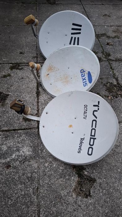 Conjunto de 3 parabolicas usadas