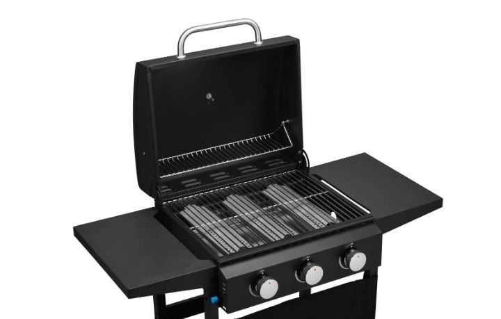 NOWY Grill gazowy 3-palnikowy, 9kW Gwarancja 3 lata!  GRILLMEISTER