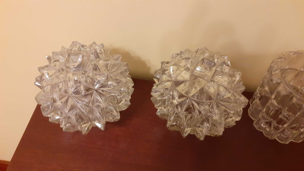 Globos vidro opalino antigos--vintage art Déco