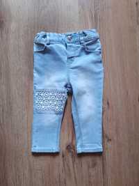 Spodnie jeansy h&m rozm.74 rurki