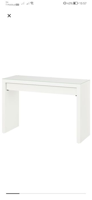 Toaletka/biurko Malm z lustrem