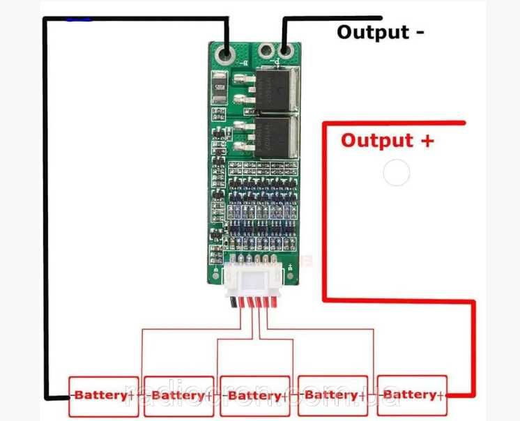 Плата BMS 1S 5А/3S 4S 5S_ 20-40А: контролер Li-on