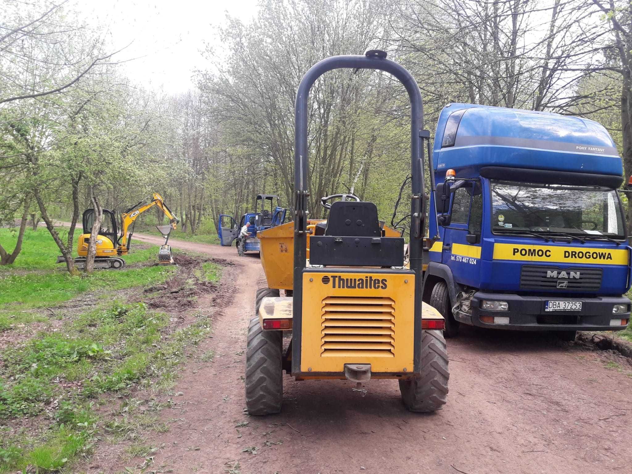 uslugi minikoparką 2t,3t,5t wiertnica  wozidło obrotowe 1t 3t drenaże