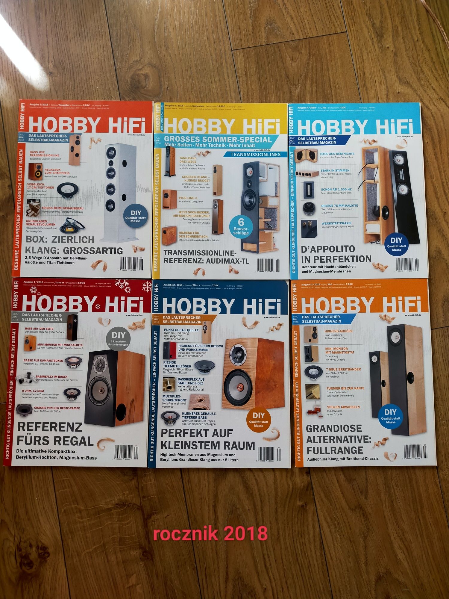 Roczniki czasopisma Hobby HiFi 2012 do 2019