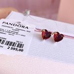 Сережки Pandora Пандора/ Серьги Pandora оригінал/ нові срібло гвоздики