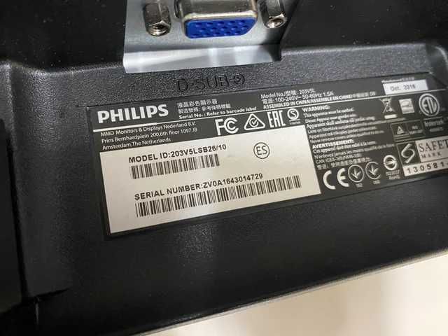 Monitor Philips Czarny 20 cali