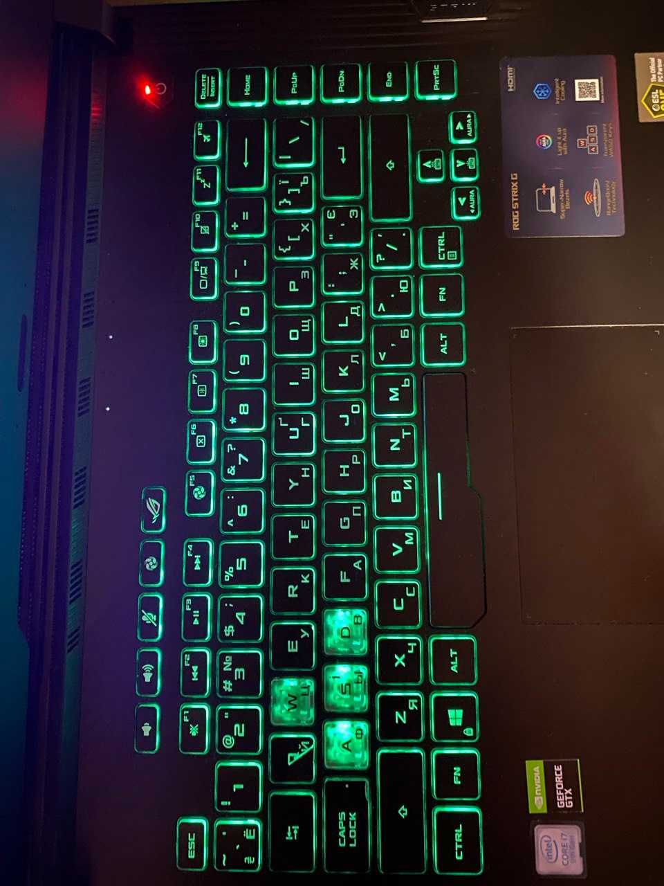 Игровой Ноутбук Asus ROG STRIX i7 16 ядер GTX 1650 ti 16GB ОЗУ ССД