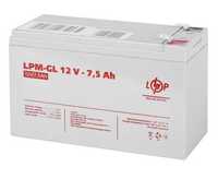 Акумулятор гелевий LogicPower LPM-GL 12V - 7.5 Ah GEL АКБ