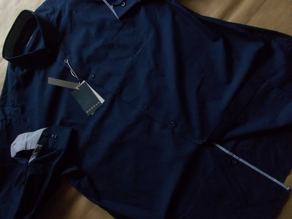 -2XL- MORGAN Premium, Nowa Koszula Męska 2XL /44 cm/ Szwajcaria