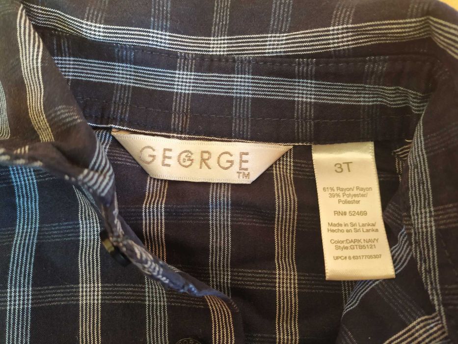 Trzy „męskie” koszule dla  chłopca 86 cm