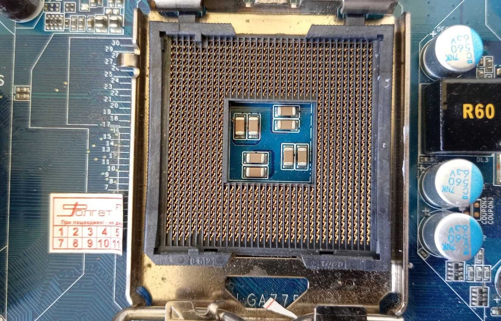 Материнская плата S775 Gigabyte GA-G31MF-S2 DDR2 PCI Ex SATA USB / VGA
