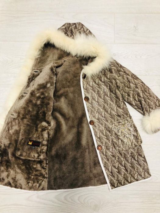 Натуральная дублёнка. Возраст 8-10 лет