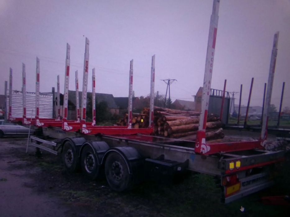 Carmosino 380/sp6-a do drewna dłużycy kłonice  carmosino naczepa 380/sp6-a do drewna dłużycy kłonice odbiór wielkopol