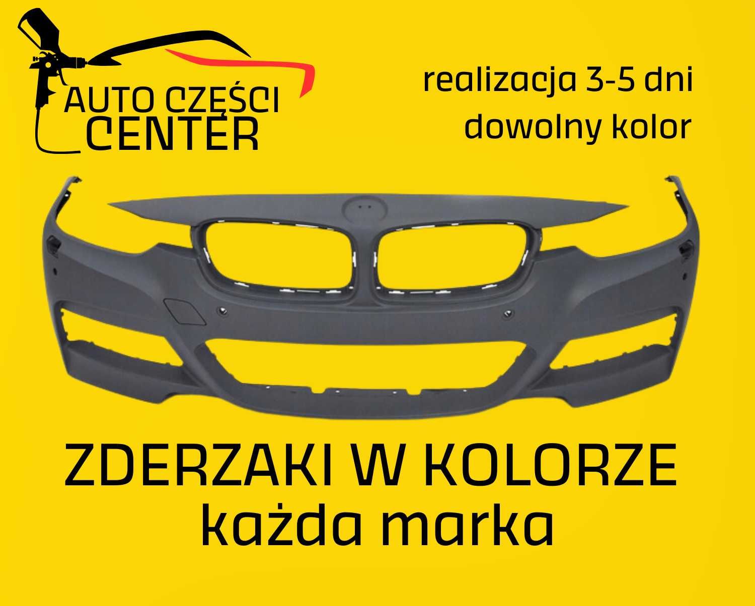 NOWY ZDERZAK przedni - KAŻDY kolor i auto - wysyłka - Jakość SERWISOWA