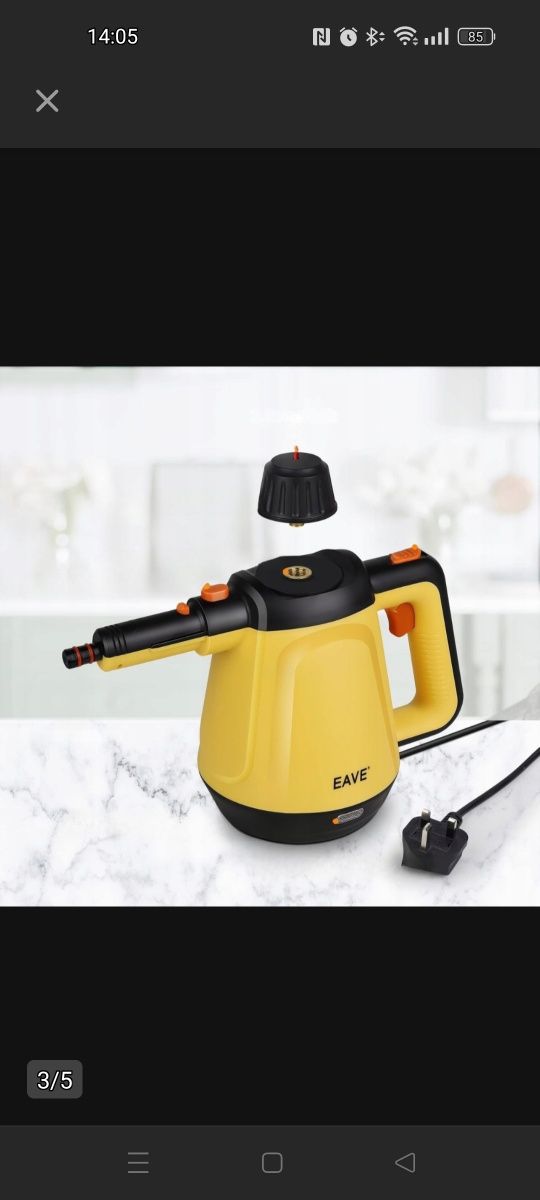 Odkurzacz Parowy Ręczny EAVE SC20 - 10w1, 1200 W, 450 ml do Domu, Samo