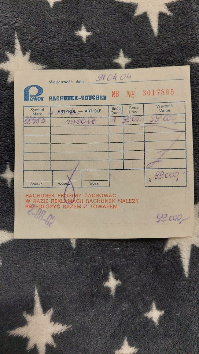 Pewex rachunek voucher
