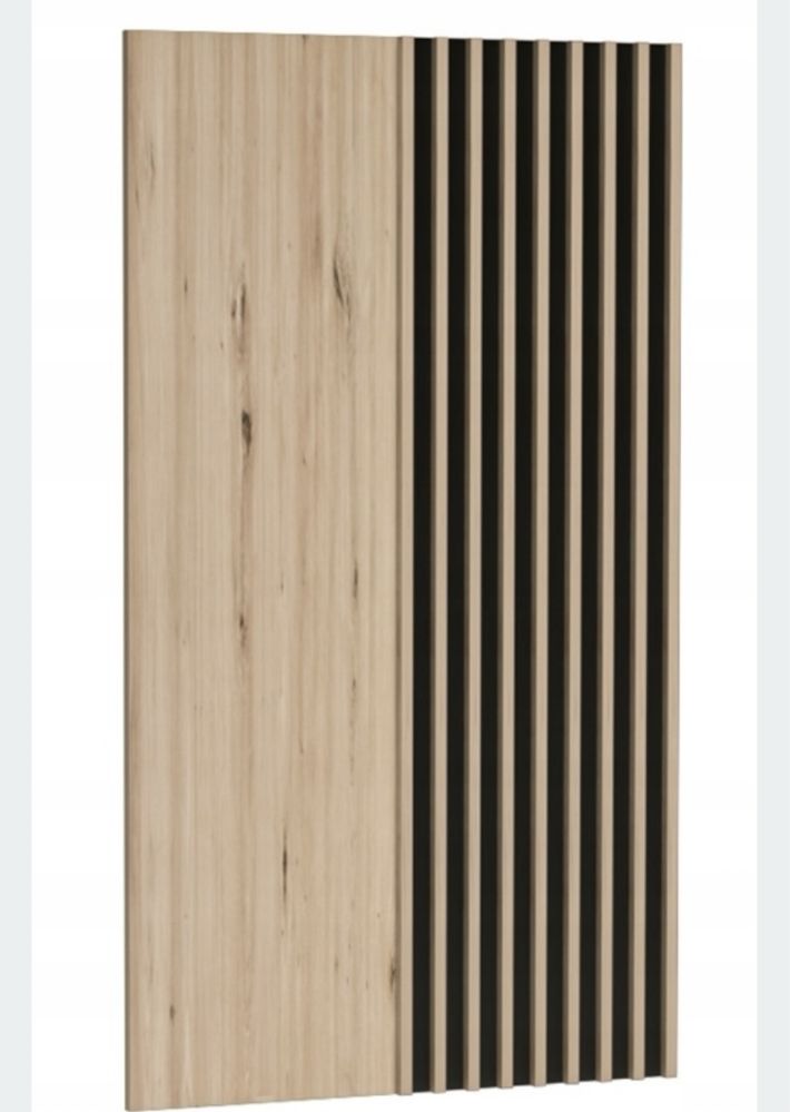 Panel za telewizor z lamelami dąb