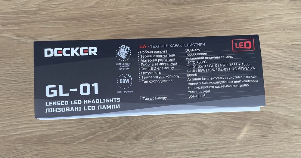 Led лампи Decker H7 міні лінза