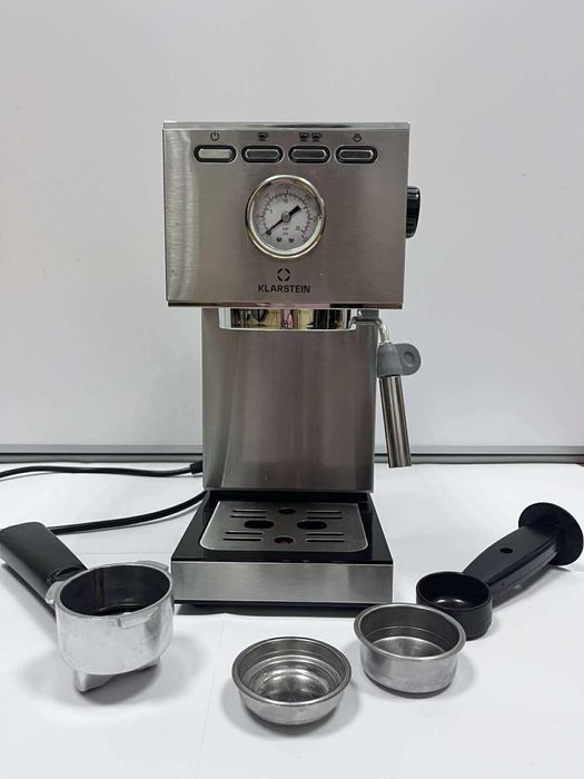 Kolbowy ekspres ciśnieniowy Klarstein Pausa 1350 W srebrny/szary