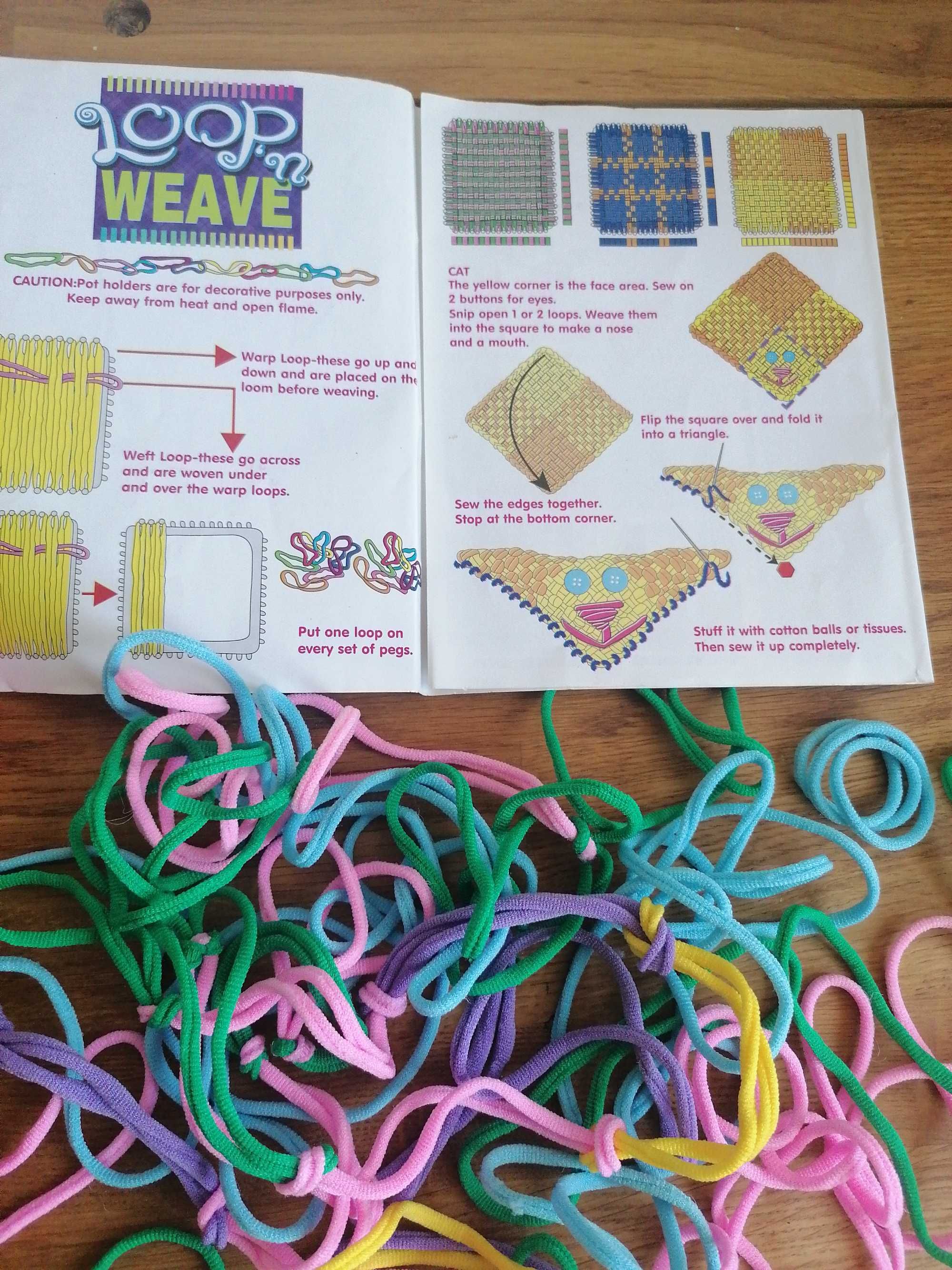Loop' weave, Splataj i tkaj