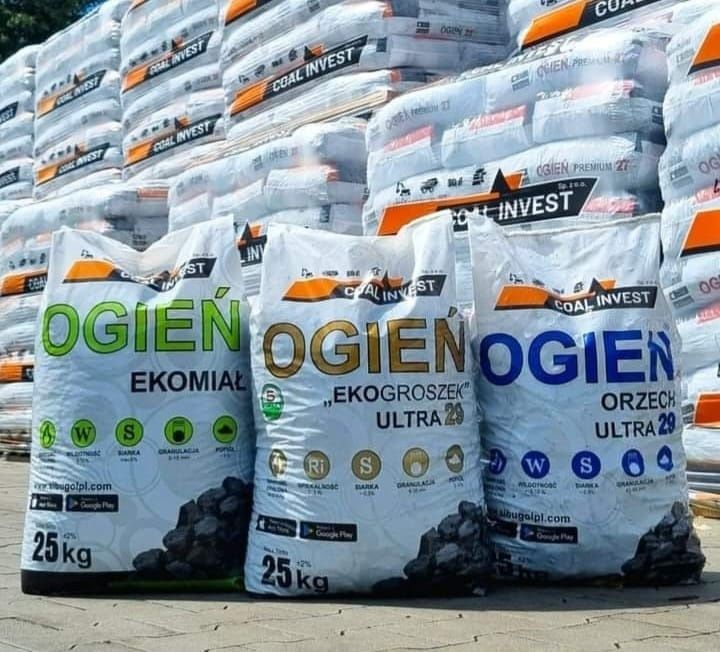 Brykiet torfowy Węgiel ekogroszek pellet