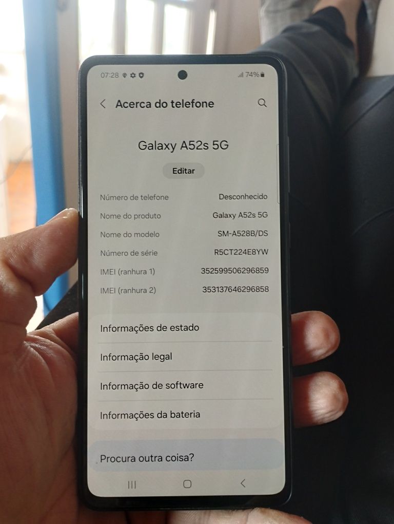 Samsung A52s desbloqueado