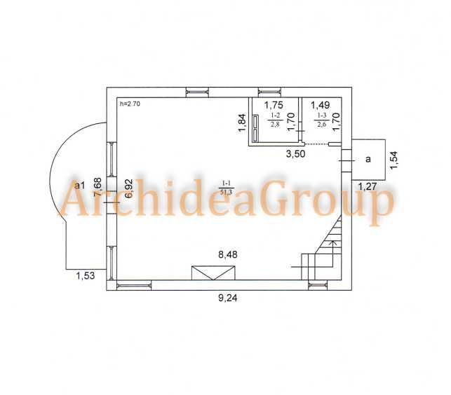 Компактний 2-х пов. будинок вс. Северіновка