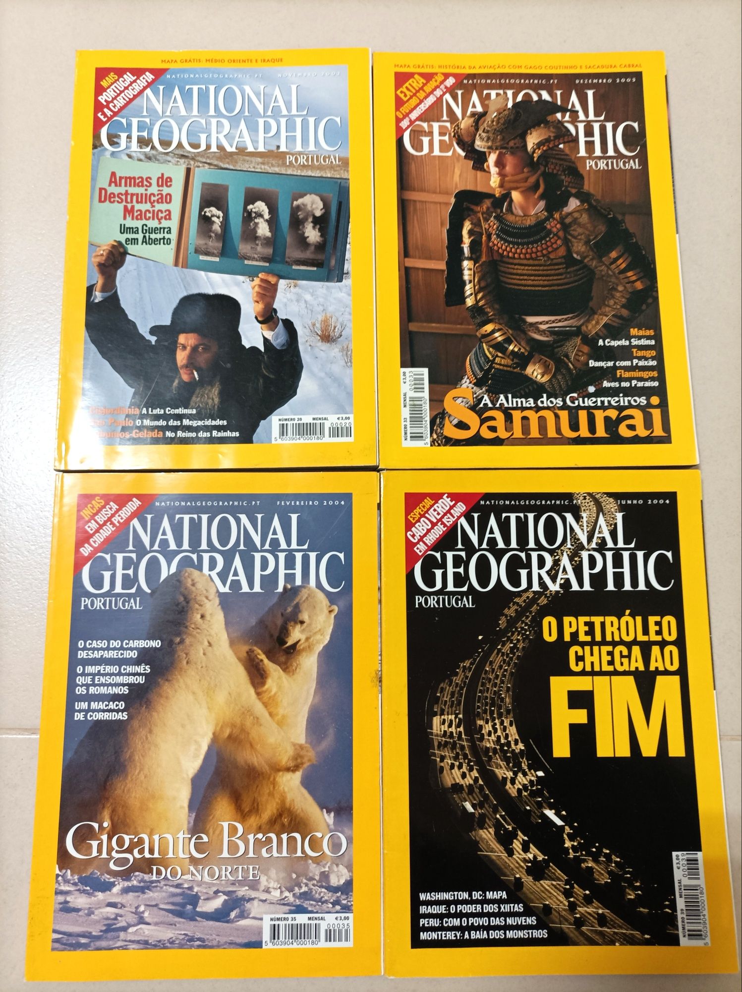 Revistas National Geographic antigas (2001 a 2008)