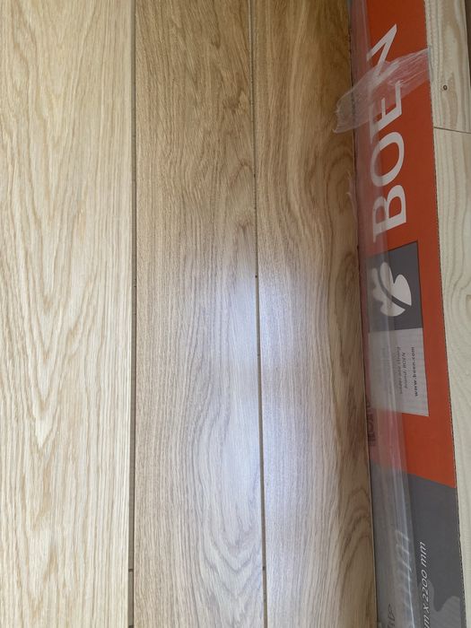 Паркетна дошка BOEN премєр класу, дуб нтуральний, пофарбований LRS