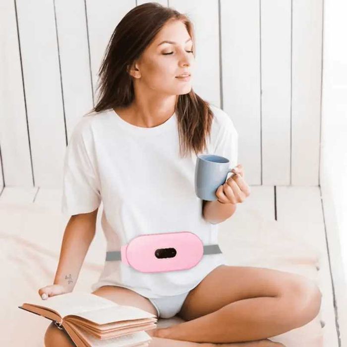 Pas grzejący i masujący na menstruację | Ulga w bólu brzucha i mięśni