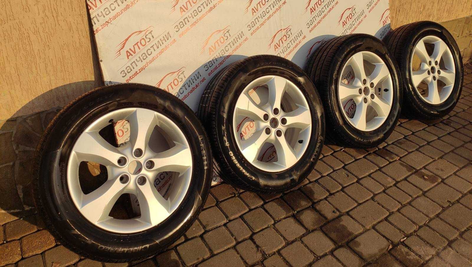 диски 5*114.3 з гумою PIRELLI літо 225\60\R17 Hyundai Nissan Renault