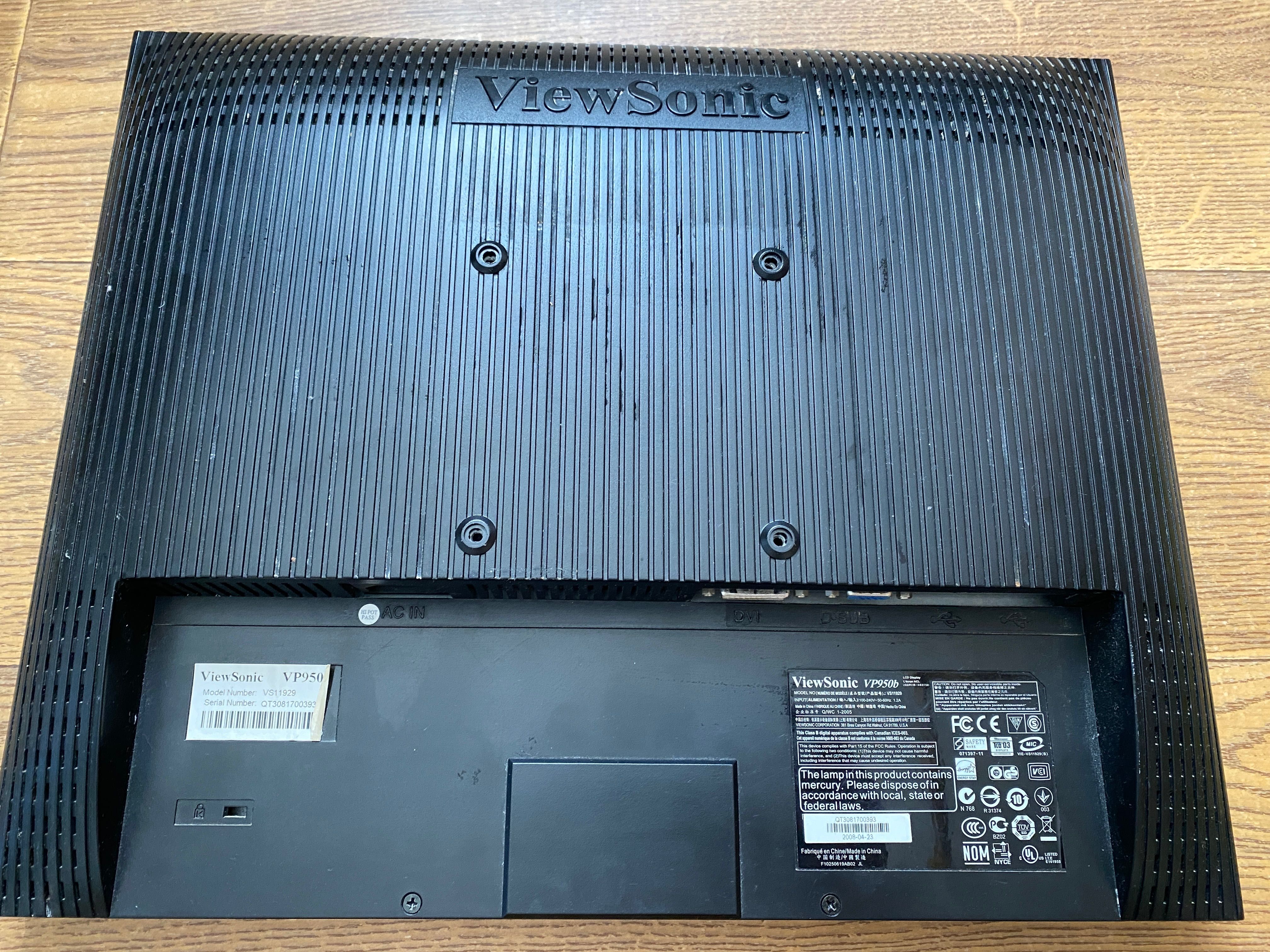 Монітор Viewsonic VP950b на запчастини