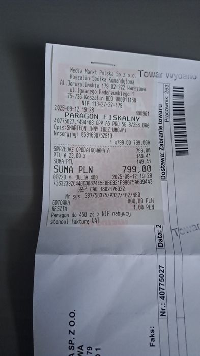 Smartfon oppo A5 pro 5g