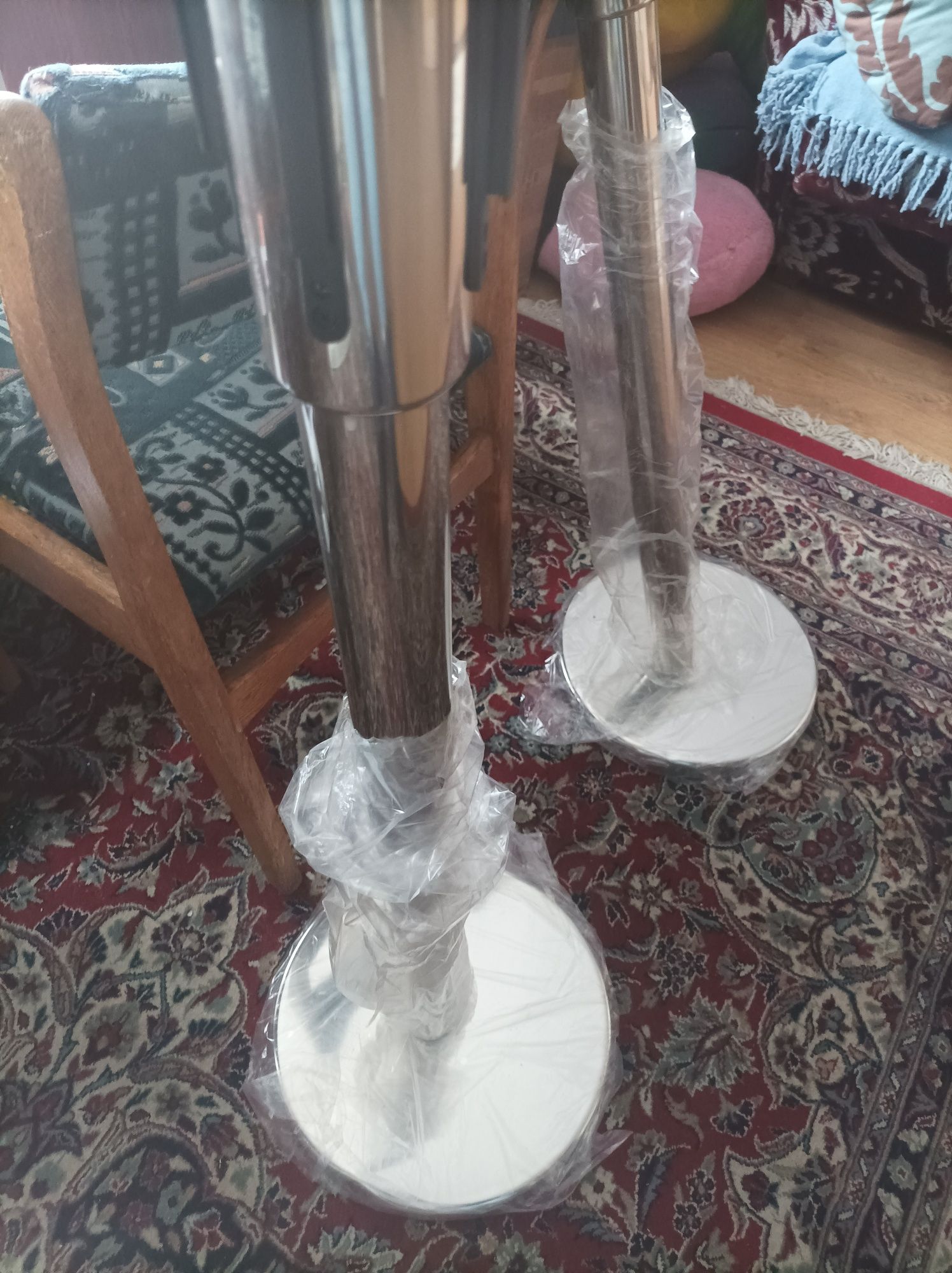 Słupki odgradzające barierka 90cm taśma 2m