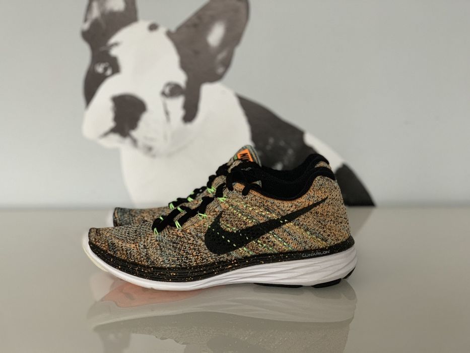 Nike Flyknit Lunar 3 Bright Citrus Black Glacier Ice r.37,5 23,5cm W-w